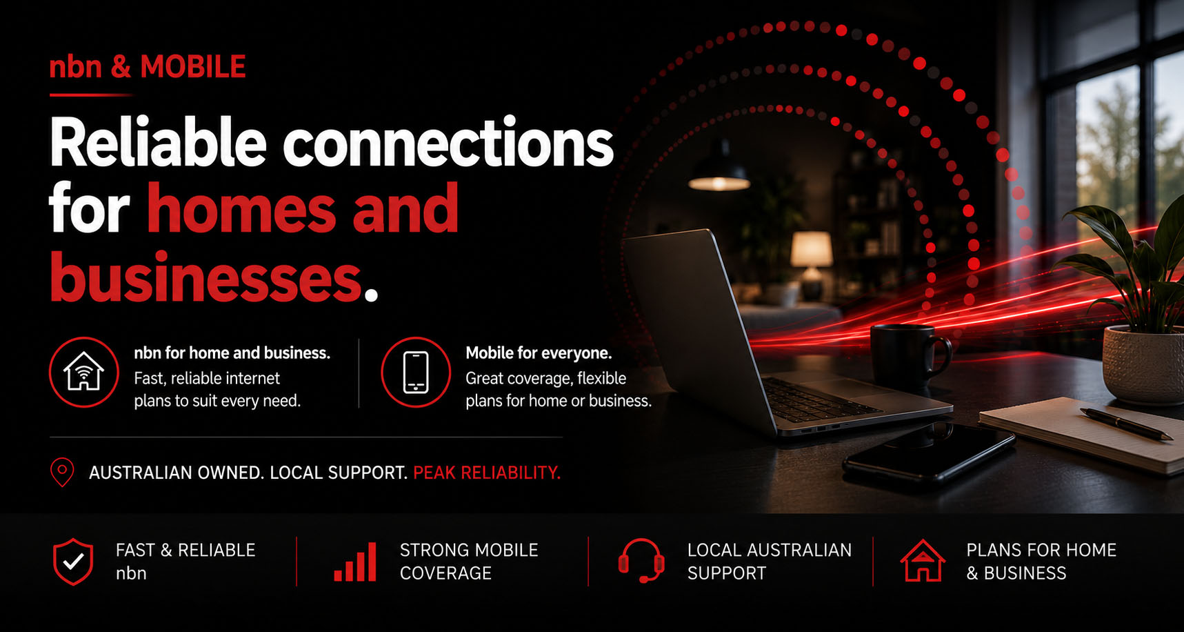 Peak Connect reliable connections for homes and business NBN Mobile Cloud Phone